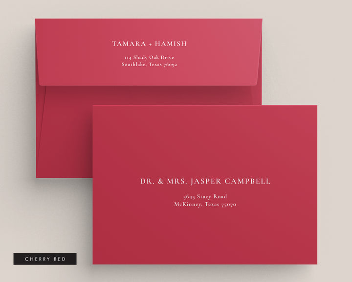 Eucalyptus Collection Envelopes - White Ink Printing