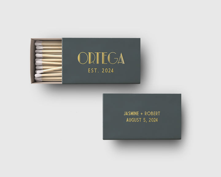 Gatsby Matchbox Favor