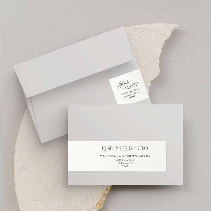 Envelopes with Labels on Neutral Background. Bohemian Luxe Collection