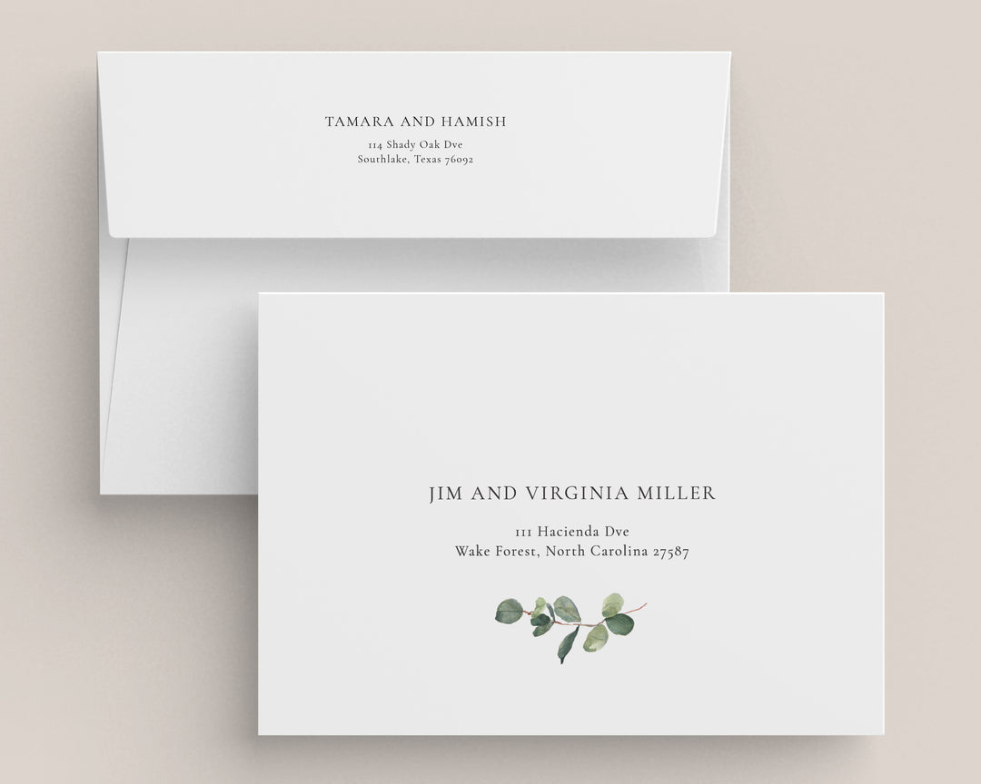 Eucalyptus Wedding Invitation Suite