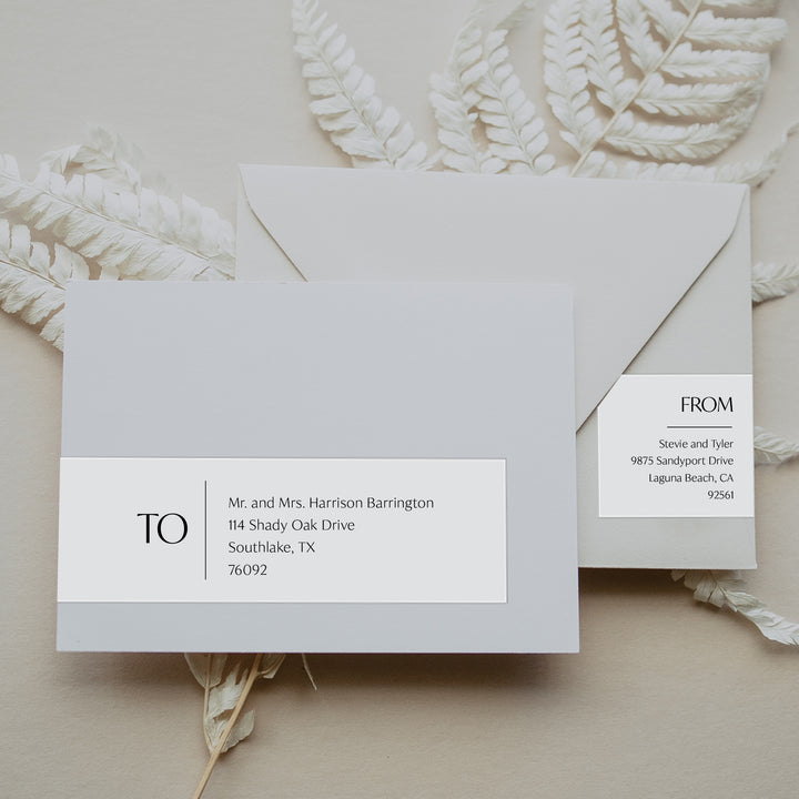 Contemporary Chic Wrap Around Labels