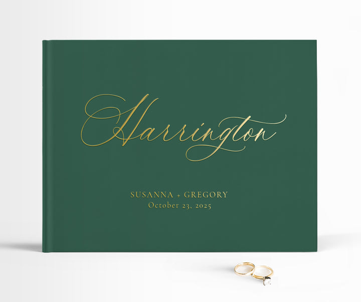 Romantic Calligraphy Guest Book