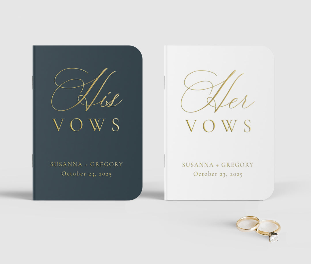 Romantic Calligraphy Vow Books