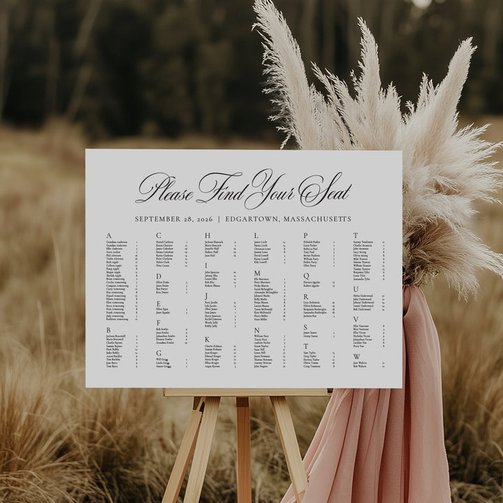 Besotted Seating Chart