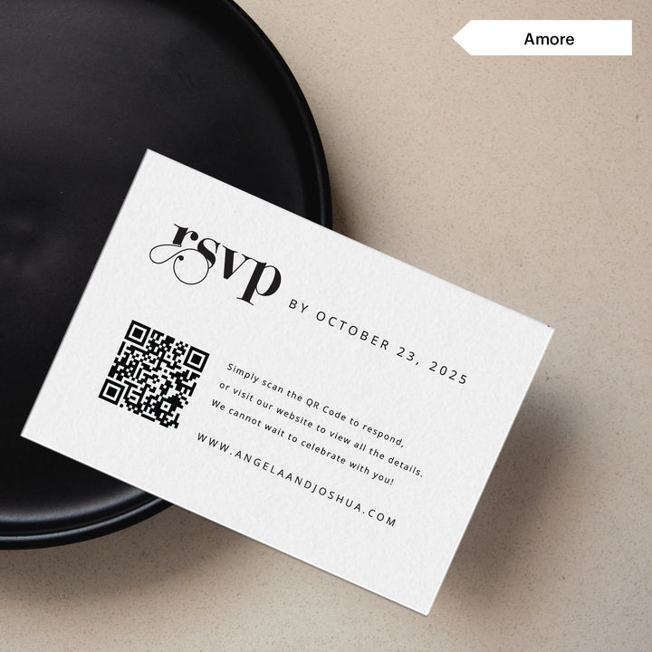 RSVP Insert Card with QR Code