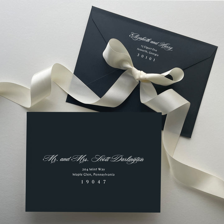 Mulholland Collection Envelopes - White Ink Printing