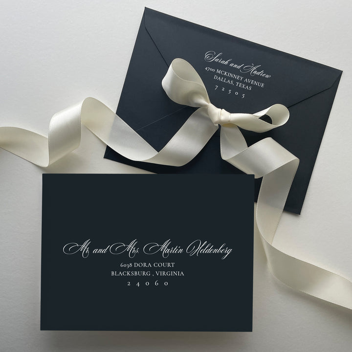 Besotted Collection Envelopes - White Ink Printing