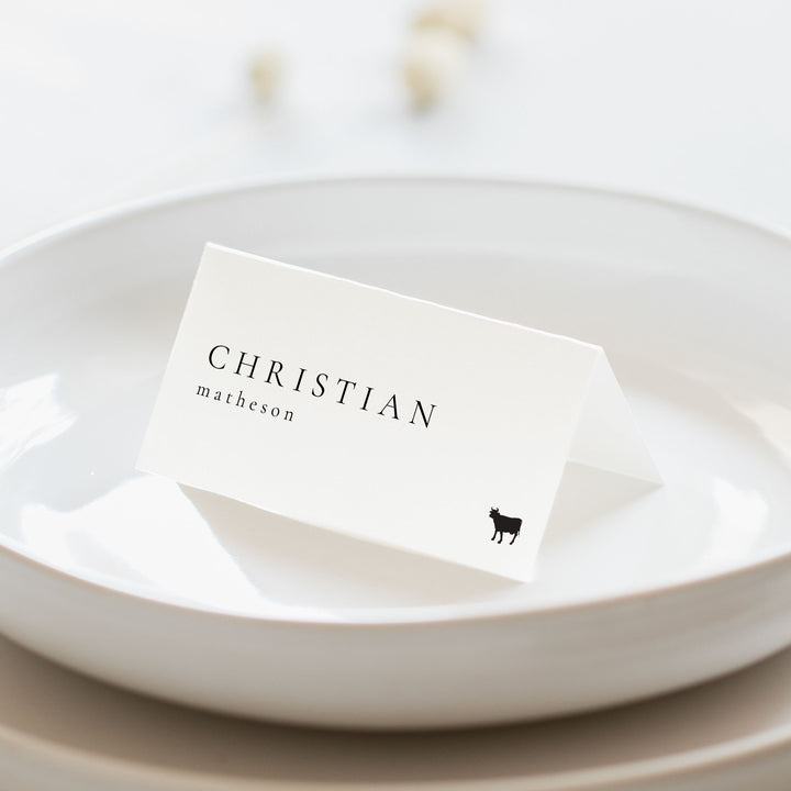 Classic Minimalist Place Cards