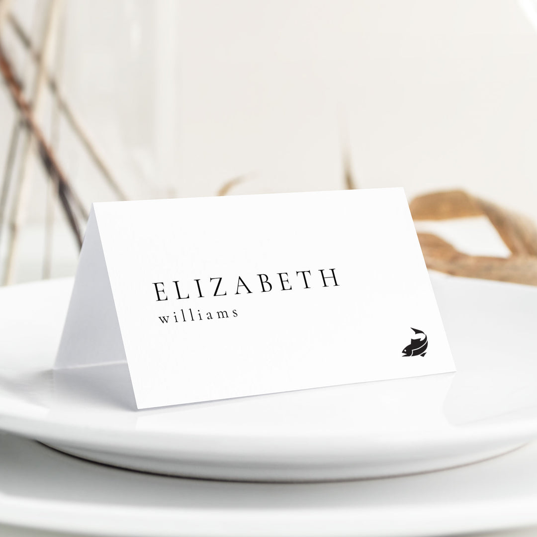 Classic Minimalist Place Cards