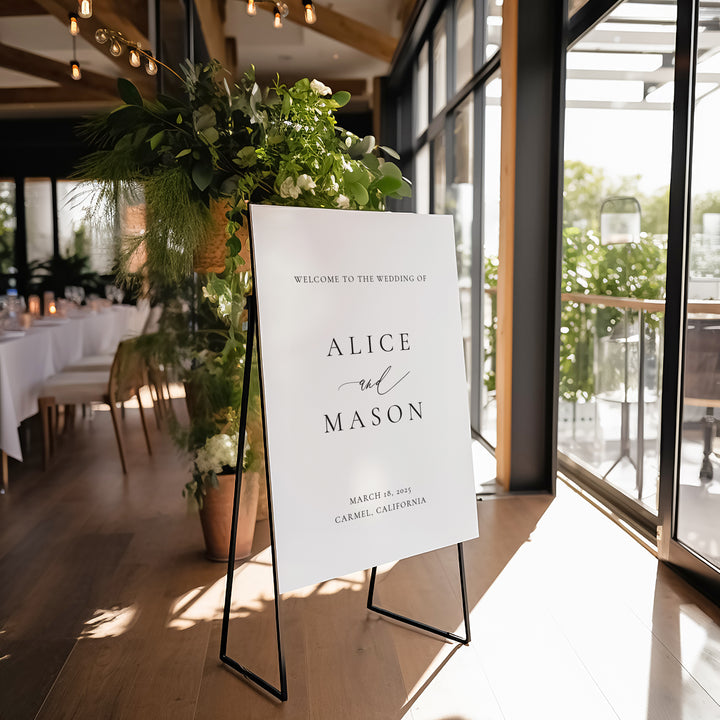 Classic Minimalist Welcome Sign
