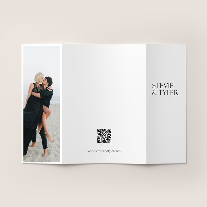 Contemporary Chic Gatefold Wedding Invitation