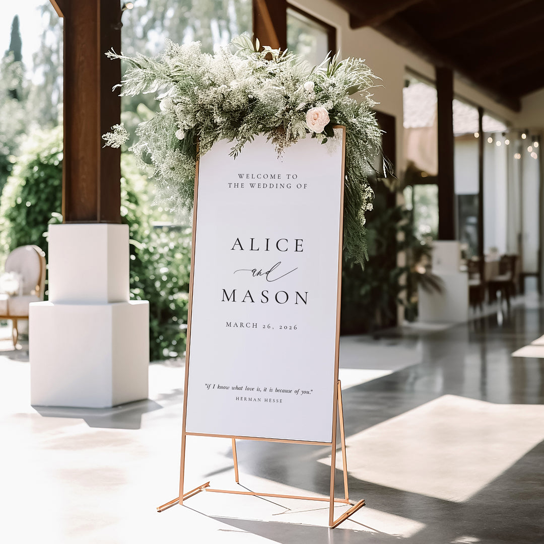 Classic Minimalist Welcome Sign