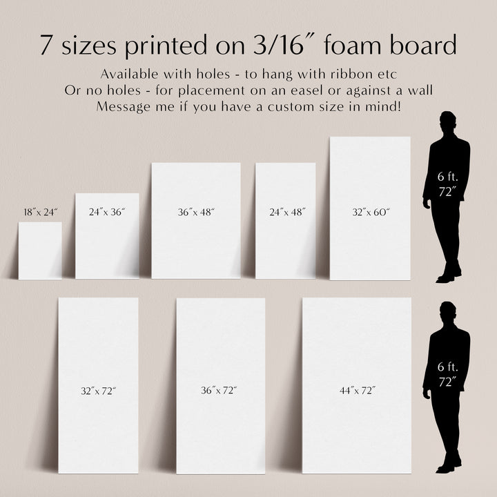 Classic Minimalist Seating Chart