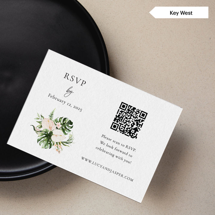 RSVP Insert Card with QR Code