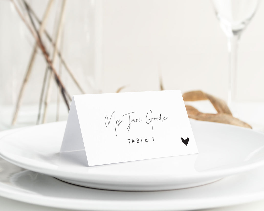 Modern Monogram Collection Place Cards