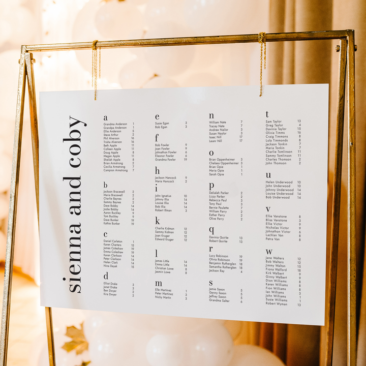 Mad Love Collection Seating Chart