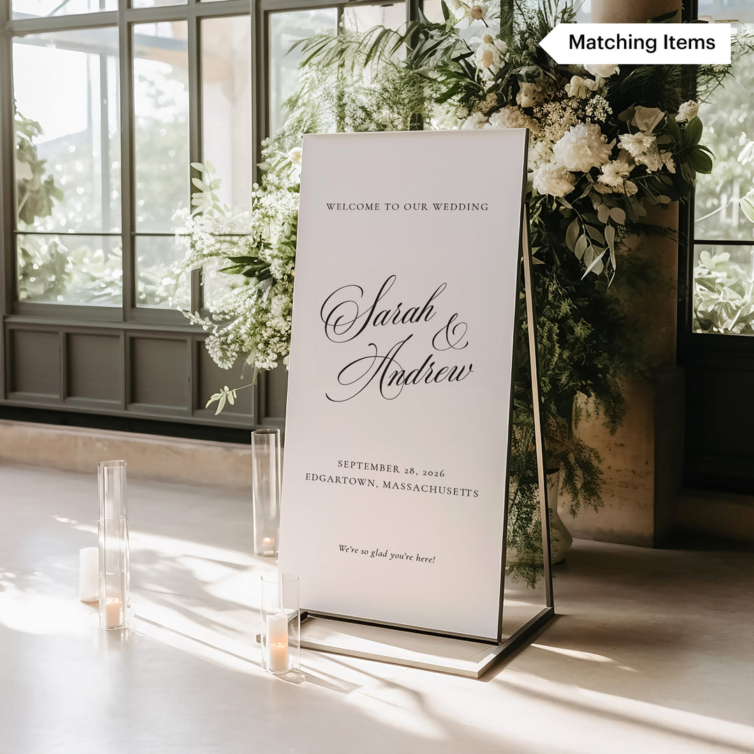 Besotted Guest Name Menu