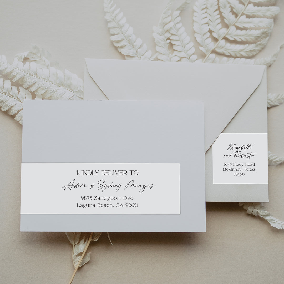 Bohemian Luxe Wrap Around Labels