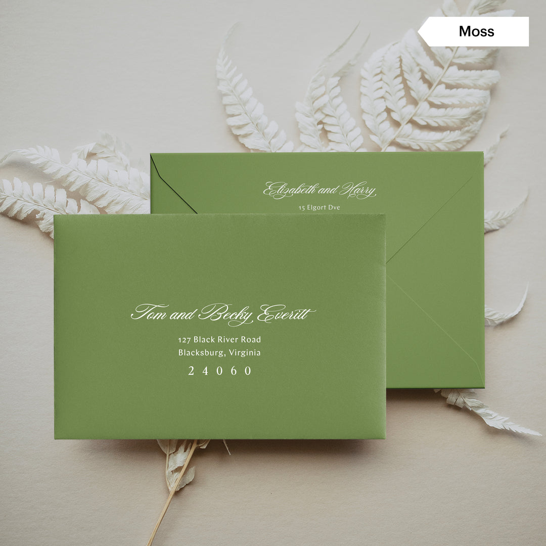 Mulholland Collection Envelopes - White Ink Printing