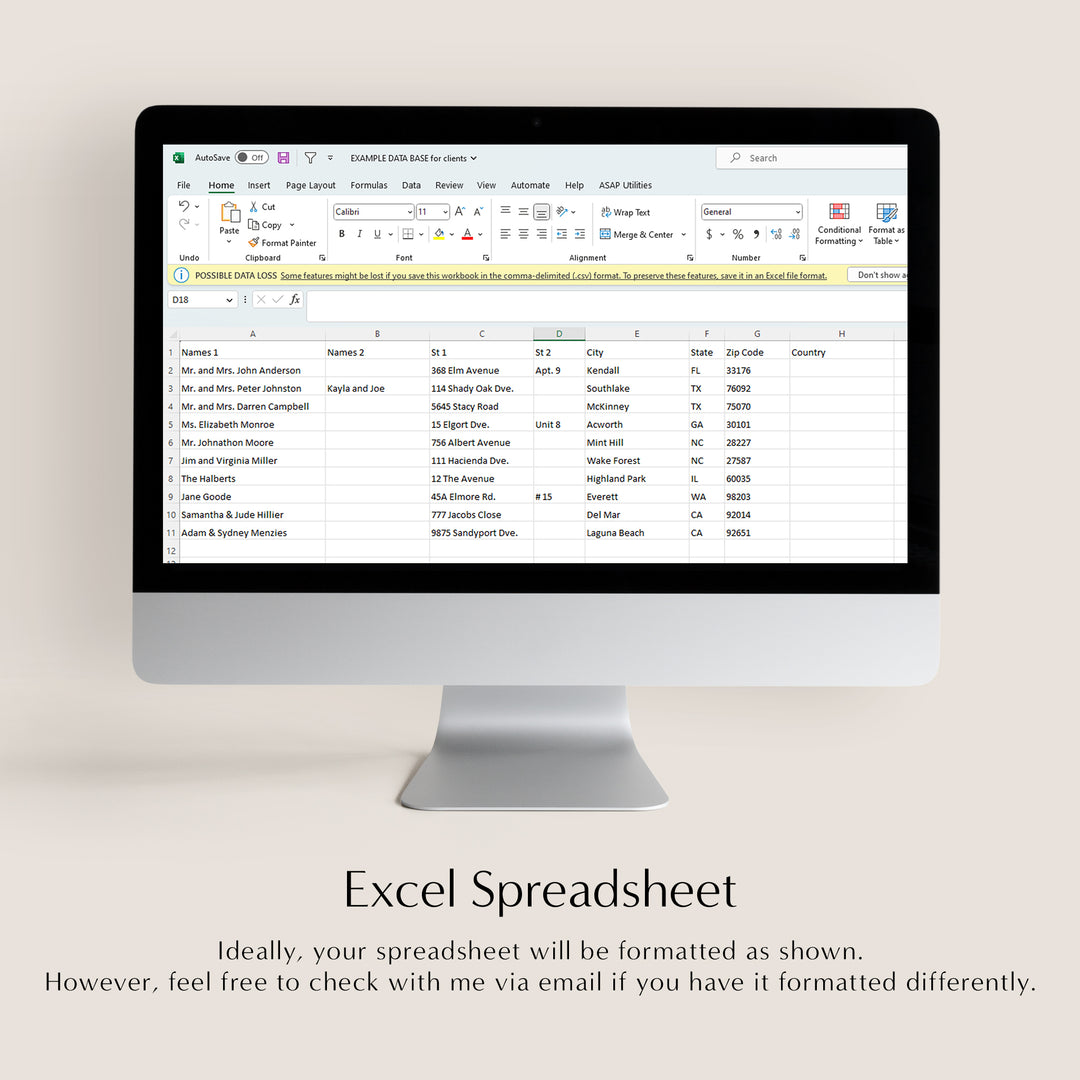 Mulholland Collection Envelopes - White Ink Printing