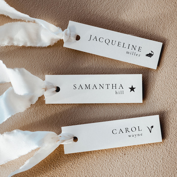 Classic Minimalist Slim Place Cards