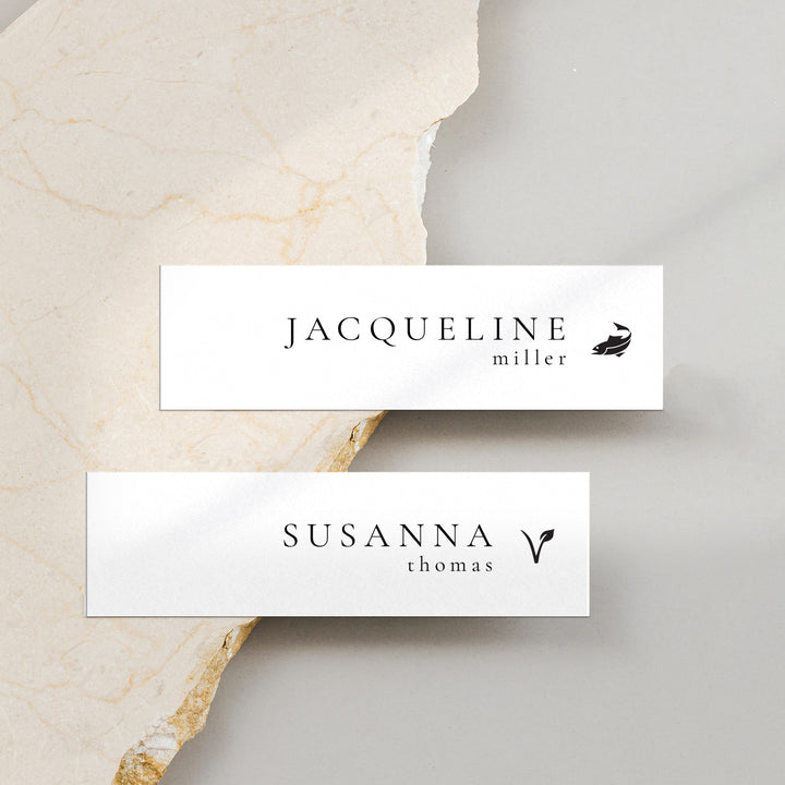 Classic Minimalist Slim Place Cards