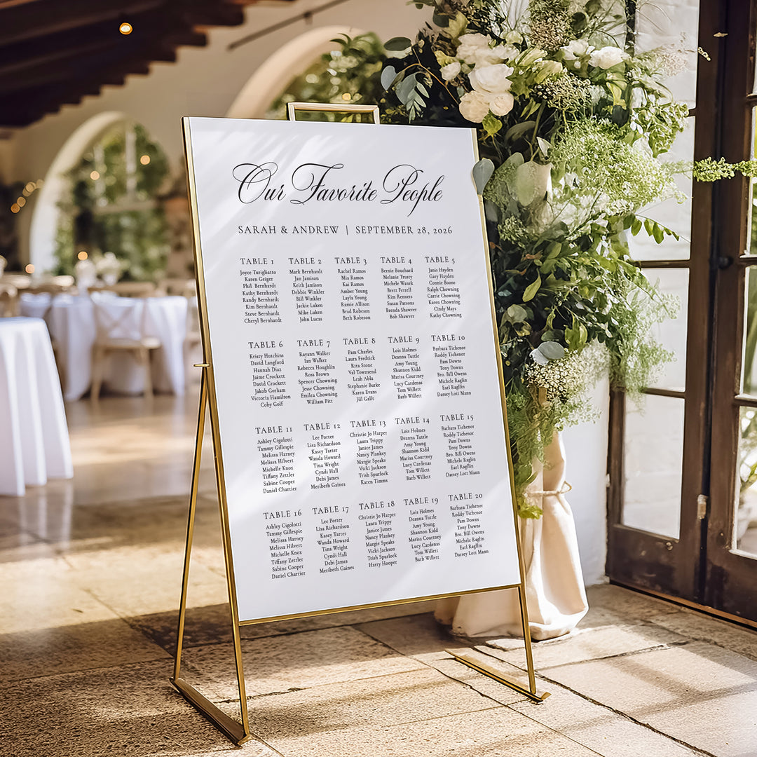 Besotted Seating Chart