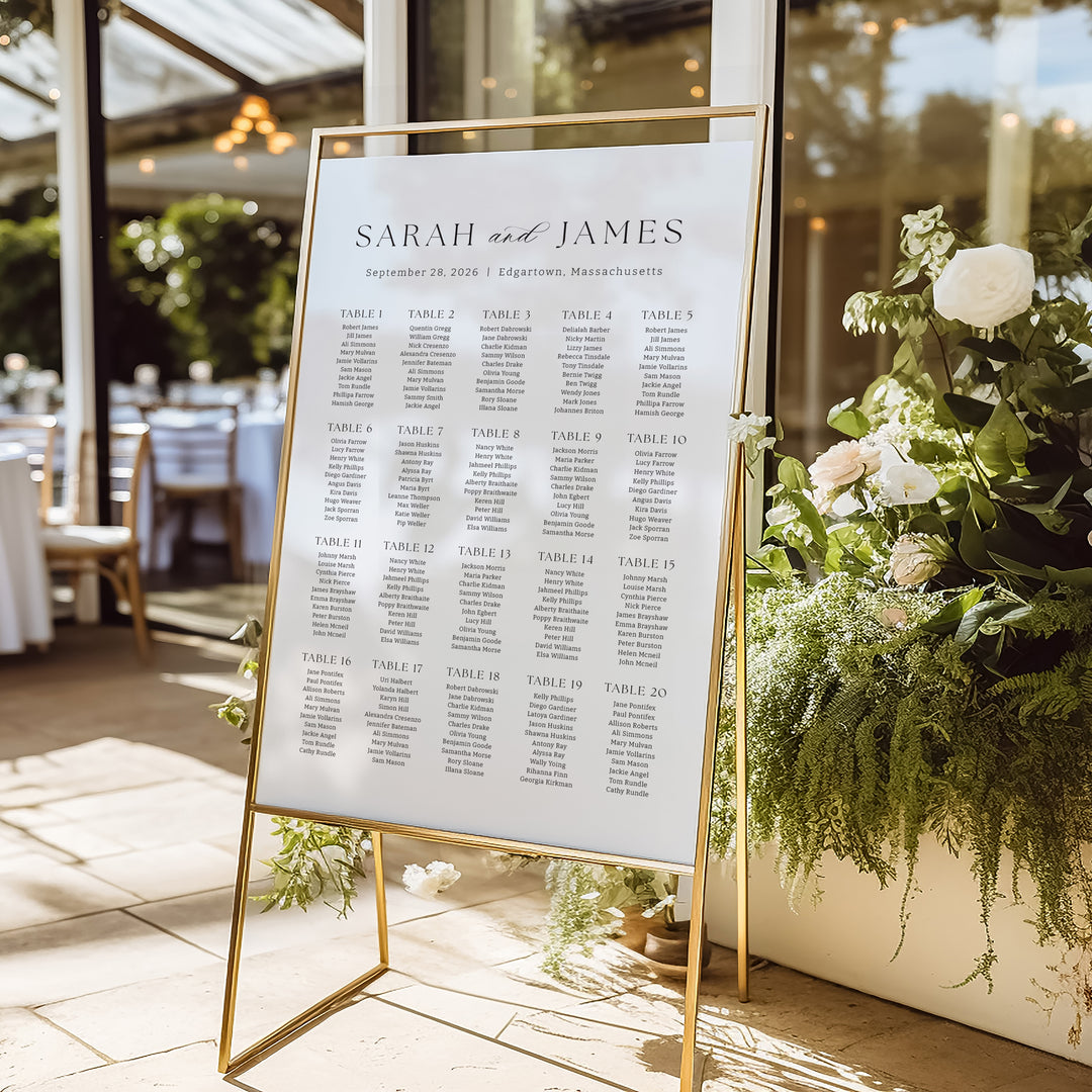 True Romance Seating Chart