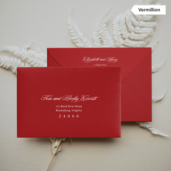 Mulholland Collection Envelopes - White Ink Printing
