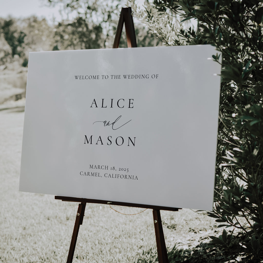 Classic Minimalist Welcome Sign