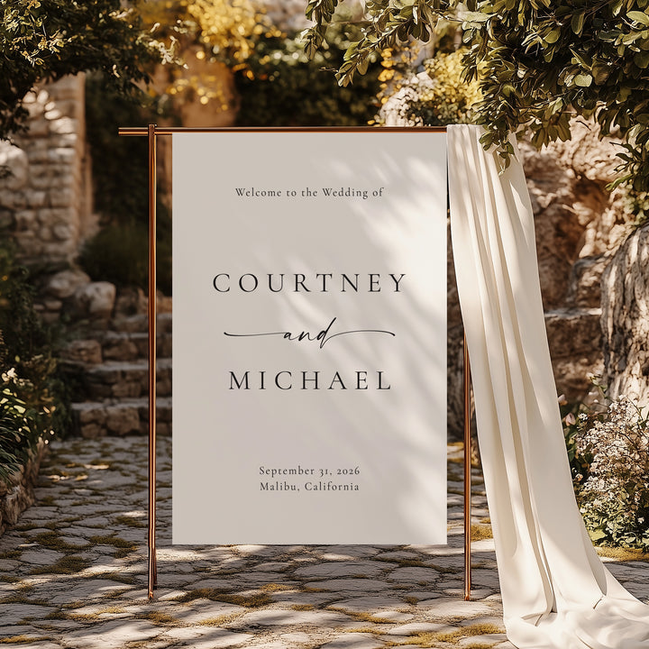 Simply Modern Welcome Sign