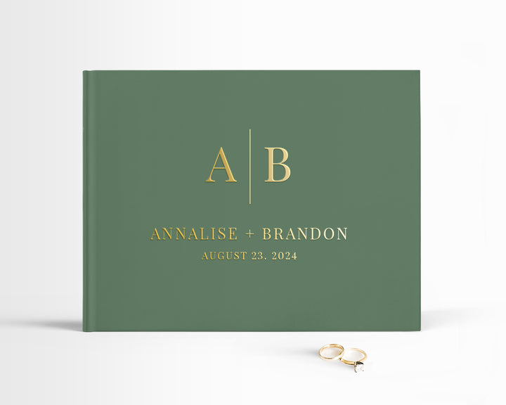 Monogram Guest Book - The Modern Initials Collection